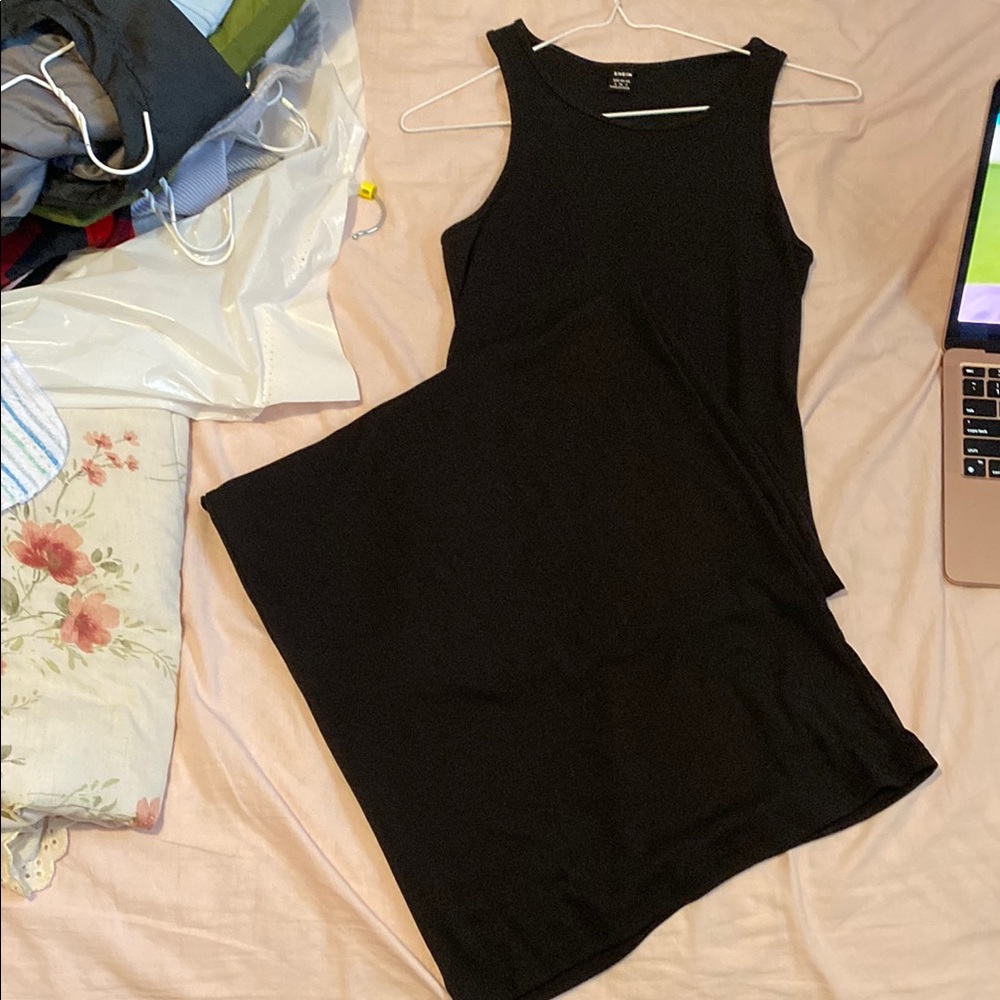 SHEIN Black Maxi Dress
